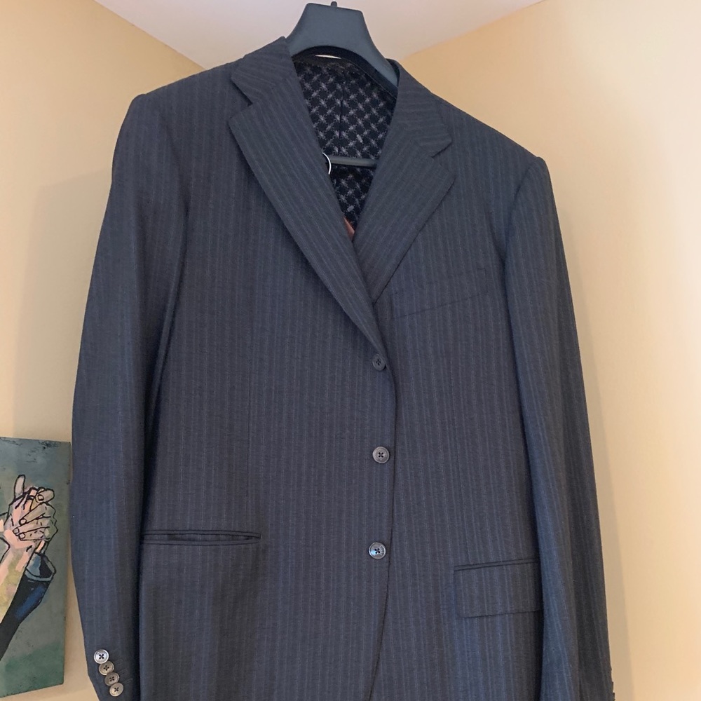 Zilli Men’s Grey striped suit